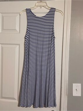 a new day Navy and White Striped Sleeveless Maxi Dress